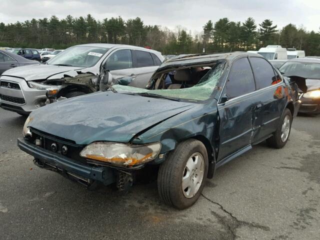 1HGCG16582A047714 - 2002 HONDA ACCORD EX GREEN photo 2