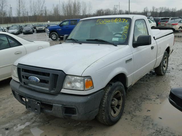 1FTYR10D47PA56056 - 2007 FORD RANGER WHITE photo 2