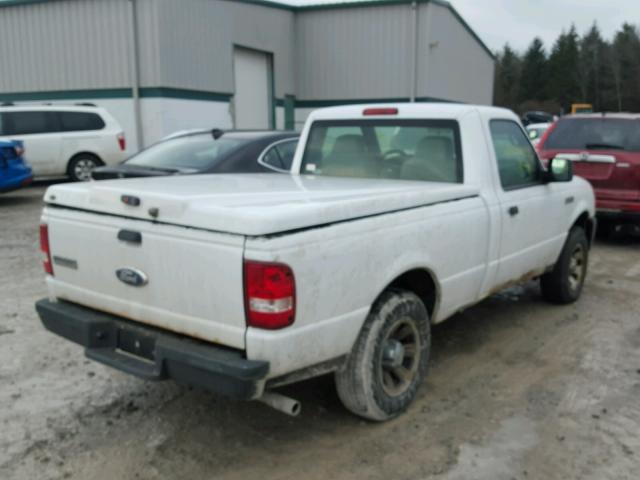 1FTYR10D47PA56056 - 2007 FORD RANGER WHITE photo 4