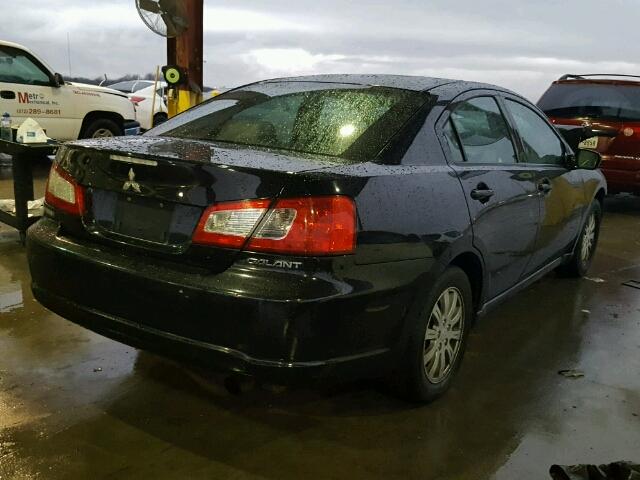 4A32B2FF0BE021377 - 2011 MITSUBISHI GALANT FE BLACK photo 4