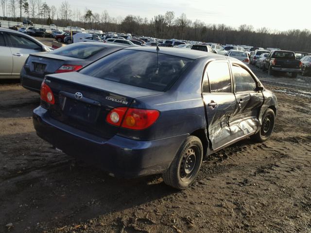 2T1BR32E44C289937 - 2004 TOYOTA COROLLA CE BLUE photo 4