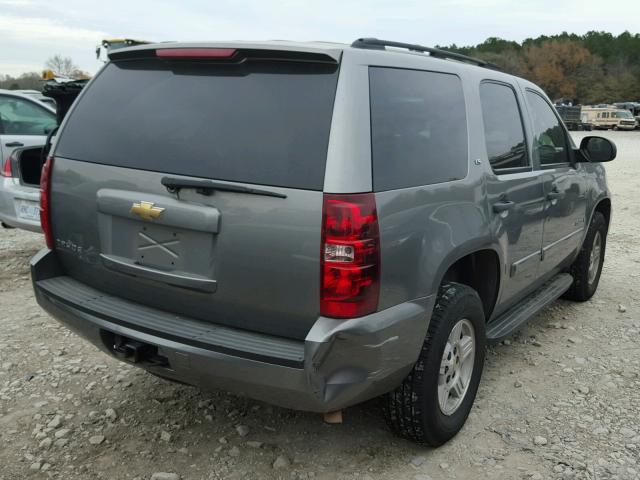 1GNFC13JX7R199812 - 2007 CHEVROLET TAHOE C150 GRAY photo 4