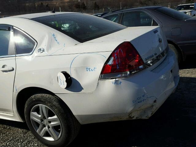 2G1WB57NX91114987 - 2009 CHEVROLET IMPALA LS WHITE photo 9