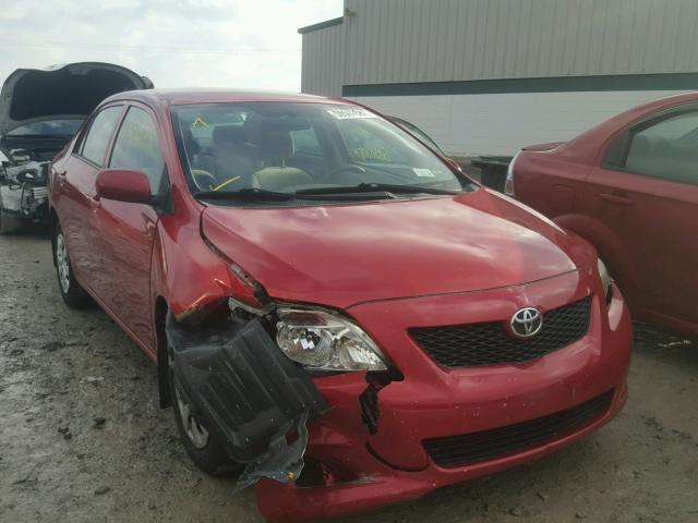 1NXBU40E99Z120607 - 2009 TOYOTA COROLLA BA RED photo 1