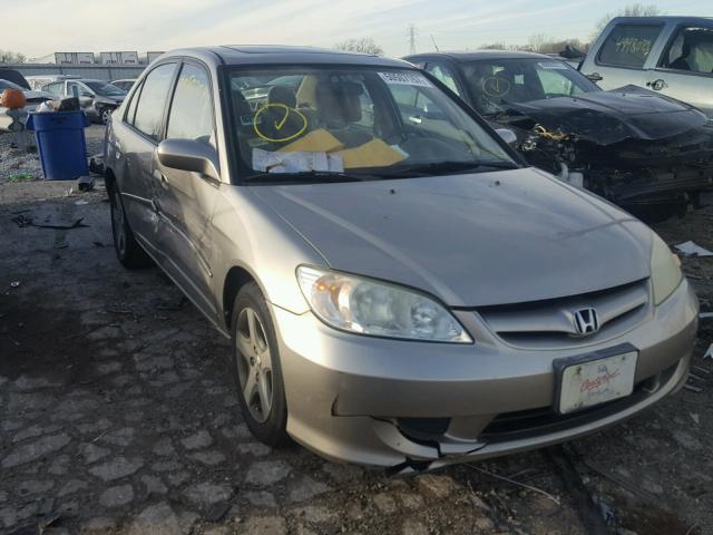 1HGES26774L012409 - 2004 HONDA CIVIC EX 棕色 照片 1