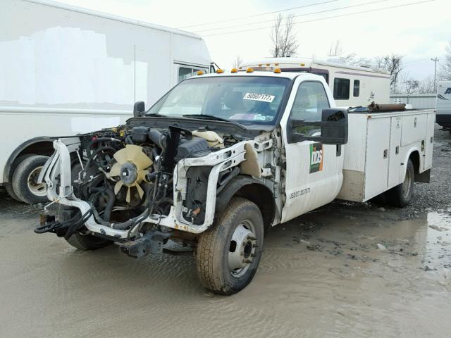 1FDRF3G67EEA11441 - 2014 FORD F350 SUPER WHITE photo 2