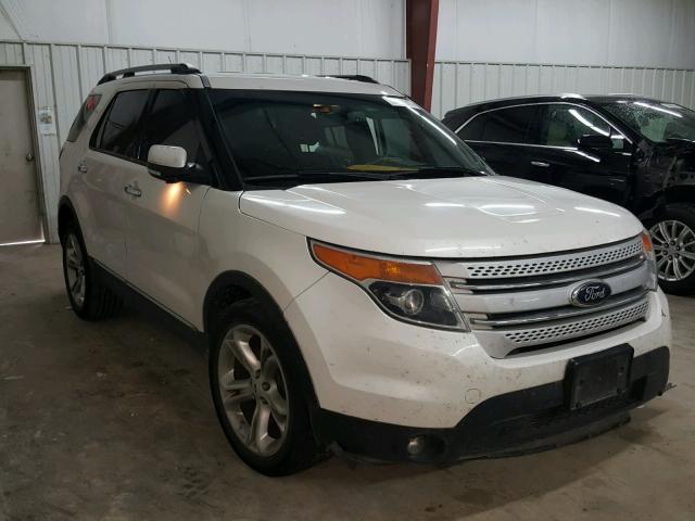 1FM5K7F88EGA65534 - 2014 FORD EXPLORER L WHITE photo 1