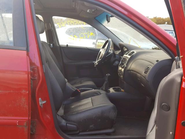 JM1BJ245031169537 - 2003 MAZDA PROTEGE PR RED photo 5