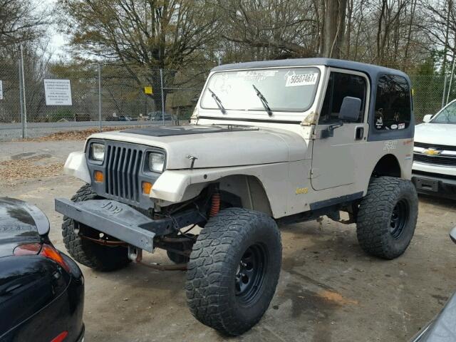 1J4FY19P7SP261378 - 1995 JEEP WRANGLER / BEIGE photo 2