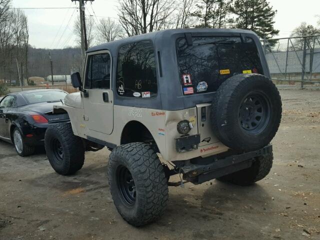 1J4FY19P7SP261378 - 1995 JEEP WRANGLER / BEIGE photo 3