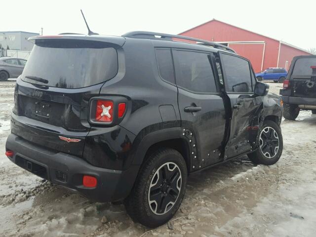 ZACCJBCT8GPC92898 - 2016 JEEP RENEGADE T BLACK photo 4