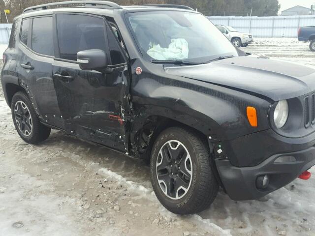 ZACCJBCT8GPC92898 - 2016 JEEP RENEGADE T BLACK photo 9