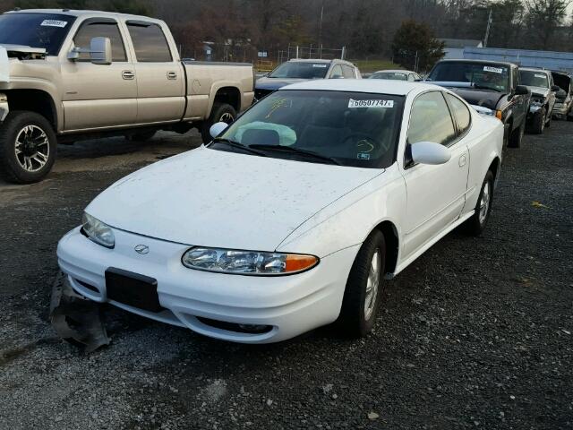 1G3NL12T1YC418734 - 2000 OLDSMOBILE ALERO GL WHITE photo 2