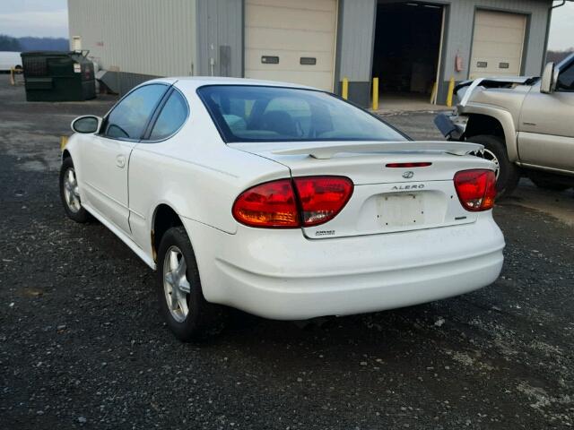 1G3NL12T1YC418734 - 2000 OLDSMOBILE ALERO GL WHITE photo 3