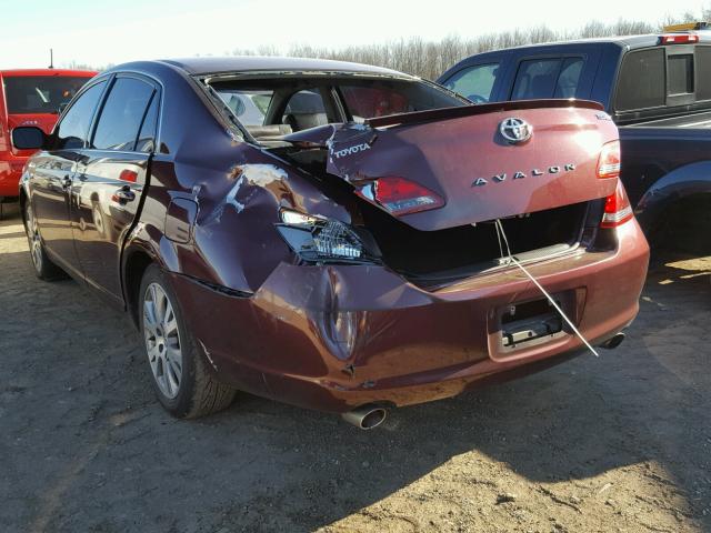 4T1BK36B98U320687 - 2008 TOYOTA AVALON XL BURGUNDY photo 3