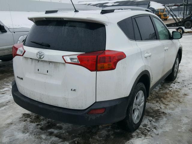 2T3ZFREV2EW086199 - 2014 TOYOTA RAV4 LE WHITE photo 4