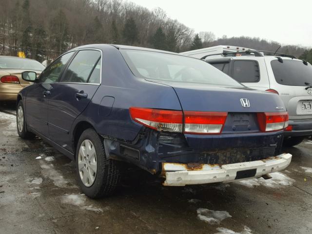 1HGCM55403A040721 - 2003 HONDA ACCORD LX BLUE photo 3