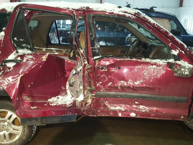 JHLRD78832C022948 - 2002 HONDA CR-V EX BURGUNDY photo 9