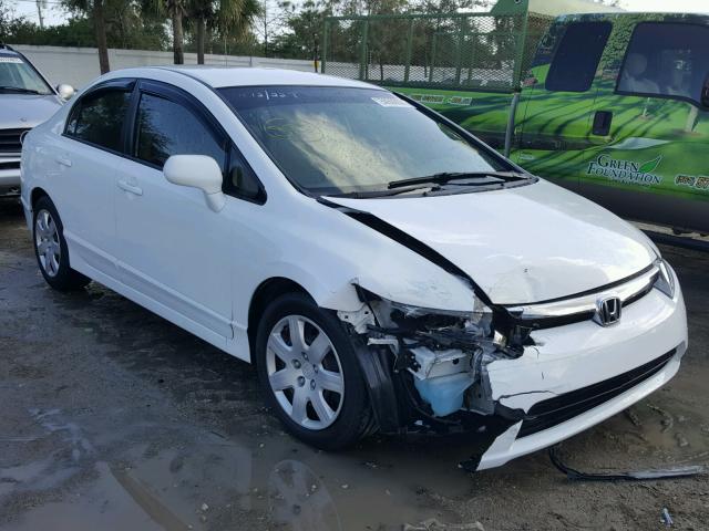 2HGFA16528H517275 - 2008 HONDA CIVIC LX WHITE photo 1