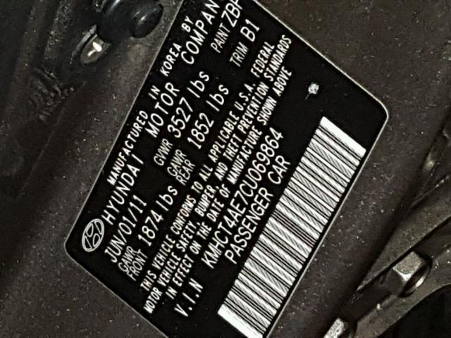 KMHCT4AE7CU069864 - 2012 HYUNDAI ACCENT GLS BROWN photo 10