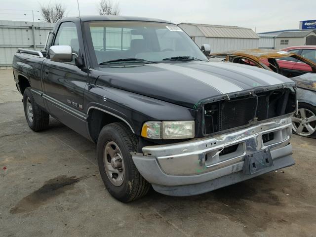 1B7HC16Y5TS562367 - 1996 DODGE RAM 1500 BLACK photo 1