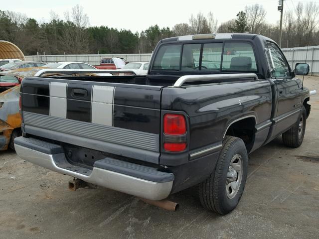 1B7HC16Y5TS562367 - 1996 DODGE RAM 1500 BLACK photo 4