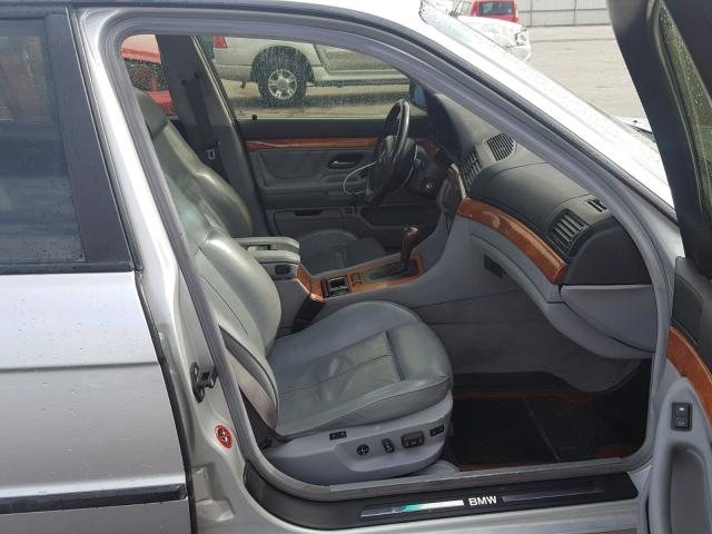 WBAGG8347YDN78752 - 2000 BMW 740 I AUTO SILVER photo 5