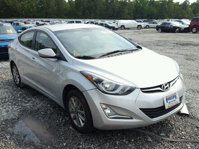 5NPDH4AE1GH657379 - 2016 HYUNDAI ELANTRA SE SILVER photo 1