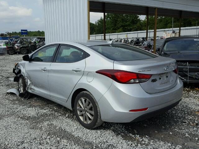 5NPDH4AE1GH657379 - 2016 HYUNDAI ELANTRA SE SILVER photo 3