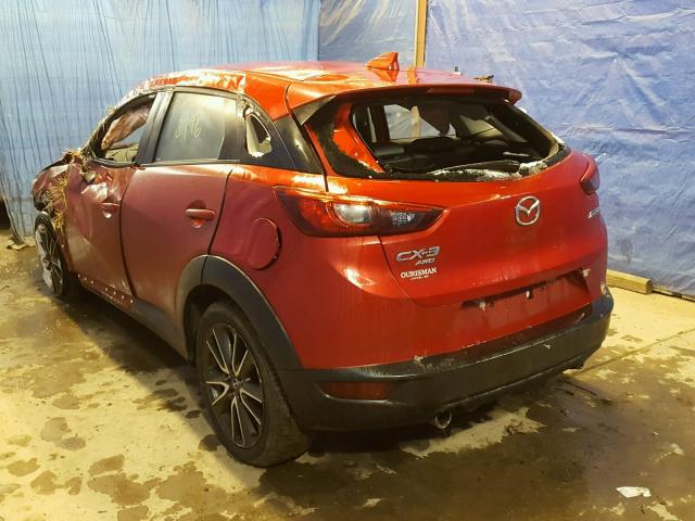 JM1DKFC77H0164526 - 2017 MAZDA CX-3 TOURI RED photo 3