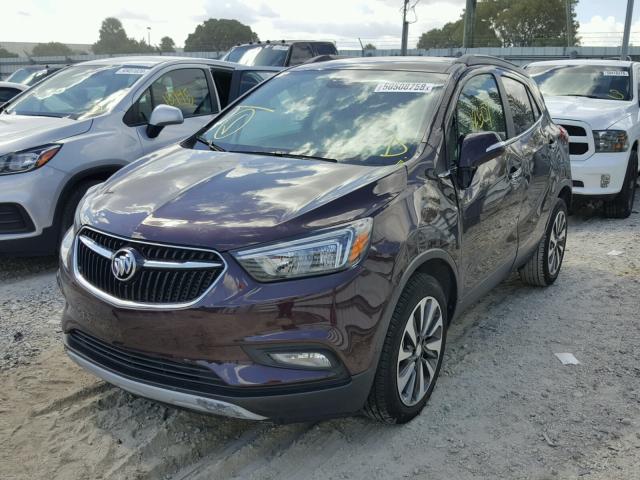 KL4CJBSB7HB170158 - 2017 BUICK ENCORE PRE BURGUNDY photo 2