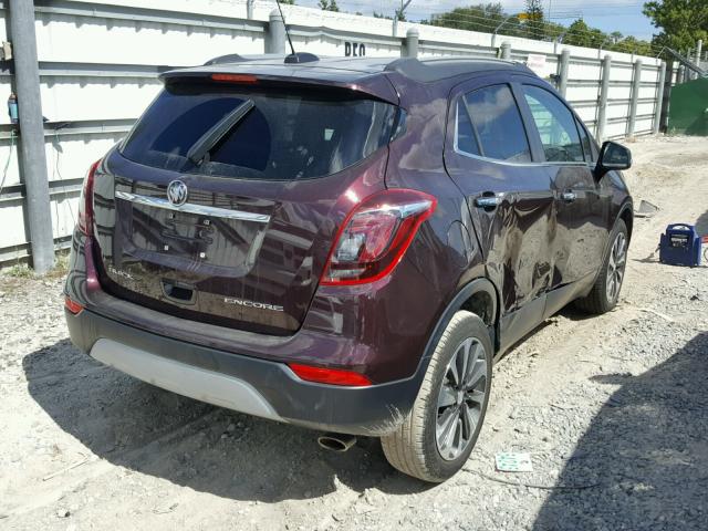 KL4CJBSB7HB170158 - 2017 BUICK ENCORE PRE BURGUNDY photo 4