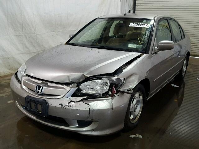 JHMES96624S018010 - 2004 HONDA CIVIC HYBR SILVER photo 9