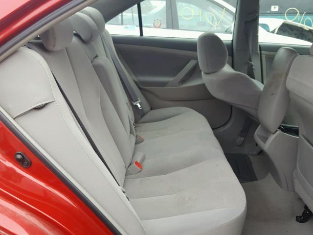 4T4BE46K99R132837 - 2009 TOYOTA CAMRY BASE RED photo 6