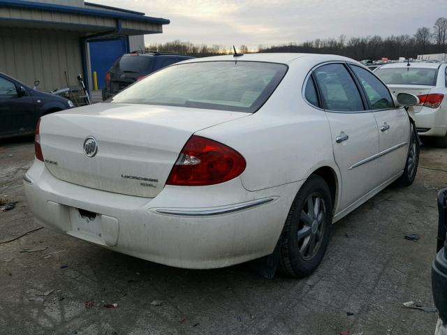2G4WD582481202191 - 2008 BUICK LACROSSE C WHITE photo 4