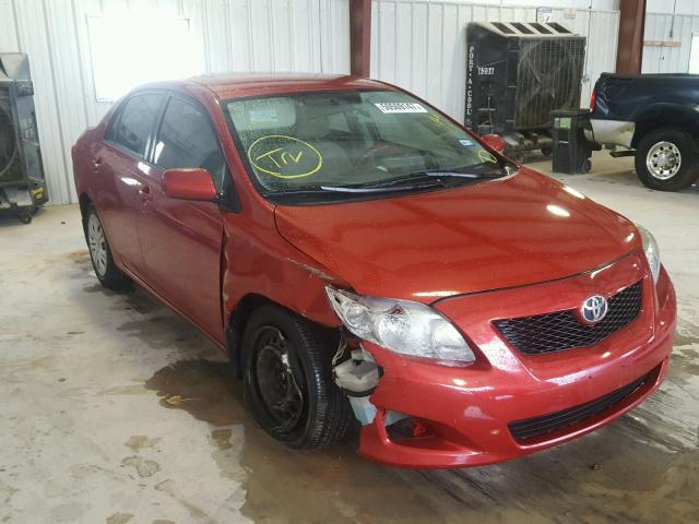 1NXBU40EX9Z105212 - 2009 TOYOTA COROLLA BA RED photo 1