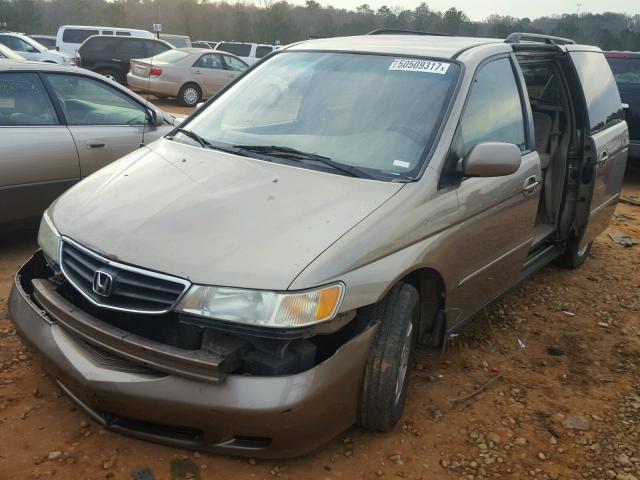 5FNRL18684B047281 - 2004 HONDA ODYSSEY EX GOLD photo 2