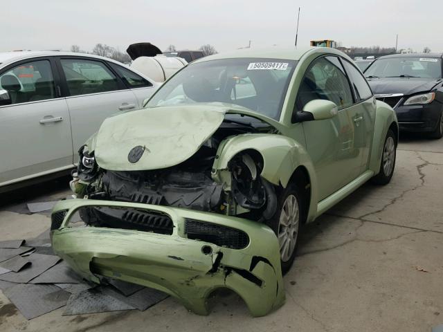 3VWPW31C38M526930 - 2008 VOLKSWAGEN NEW BEETLE GREEN photo 2