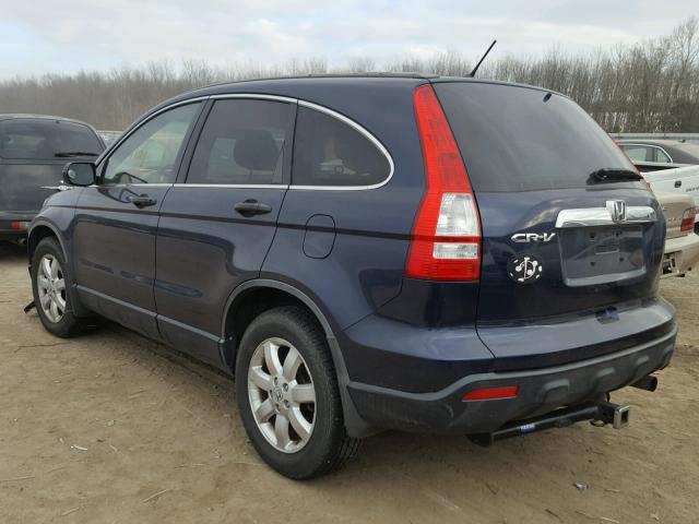 JHLRE38528C018863 - 2008 HONDA CR-V EX BLUE photo 3