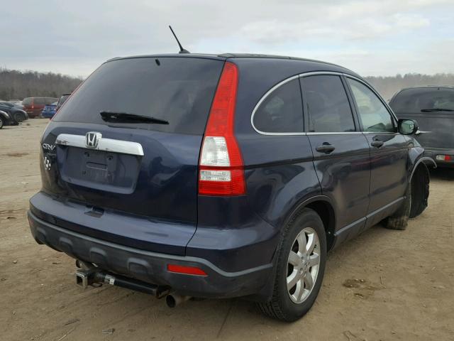 JHLRE38528C018863 - 2008 HONDA CR-V EX BLUE photo 4