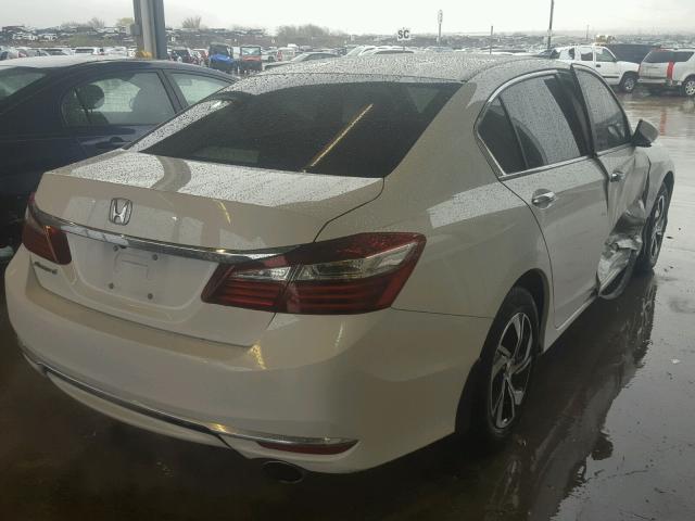 1HGCR2F39HA047969 - 2017 HONDA ACCORD LX WHITE photo 4