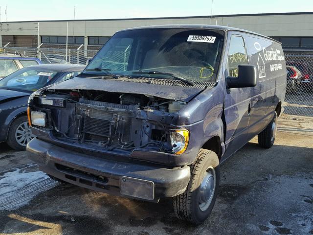 1FTNE24L76HA06007 - 2006 FORD ECONOLINE BLUE photo 2