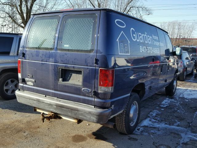 1FTNE24L76HA06007 - 2006 FORD ECONOLINE BLUE photo 4