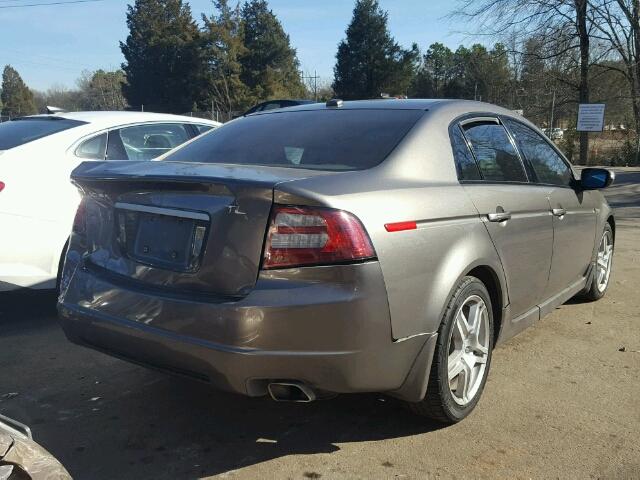 19UUA66288A010101 - 2008 ACURA TL GRAY photo 4