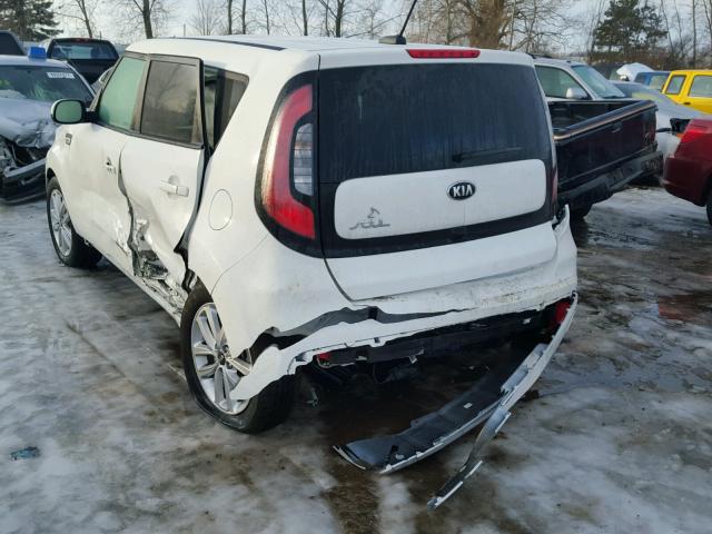 KNDJP3A59H7473037 - 2017 KIA SOUL + WHITE photo 3