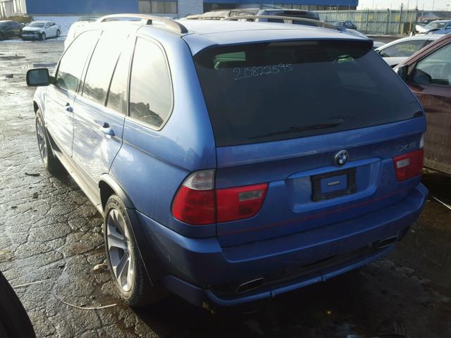 5UXFB93563LN80257 - 2003 BMW X5 4.6IS BLUE photo 3