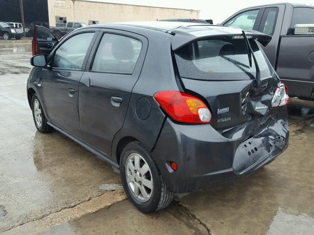 ML32A4HJ8EH021801 - 2014 MITSUBISHI MIRAGE ES CHARCOAL photo 3