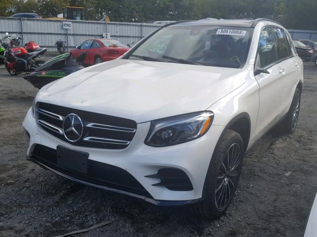 WDC0G4KB6HV008386 - 2017 MERCEDES-BENZ GLC 300 4M WHITE photo 2