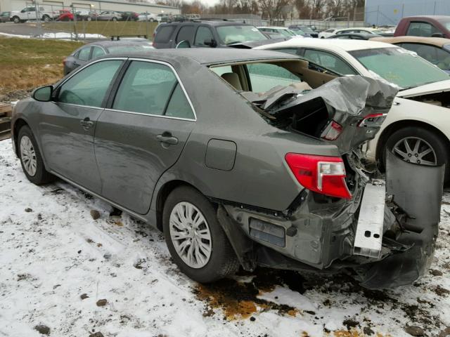 4T4BF1FK4ER363165 - 2014 TOYOTA CAMRY L GREEN photo 3