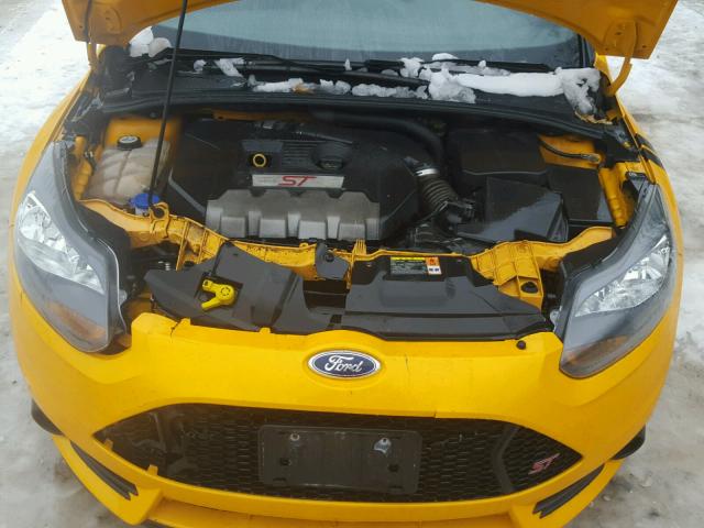 1FADP3L92DL242484 - 2013 FORD FOCUS ST YELLOW photo 7